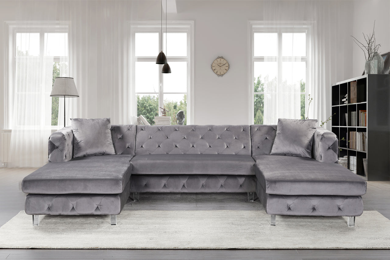 Amy Grey Double Sectional