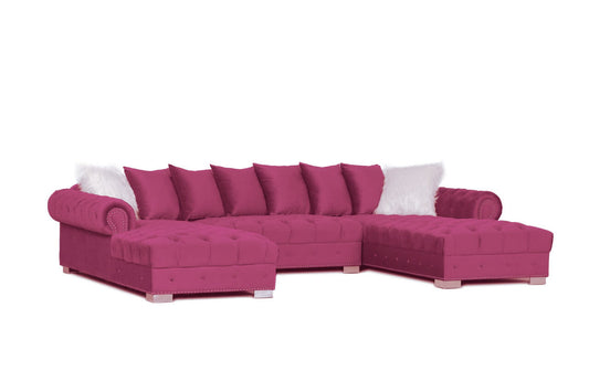 Donna Pink Double Sectional
