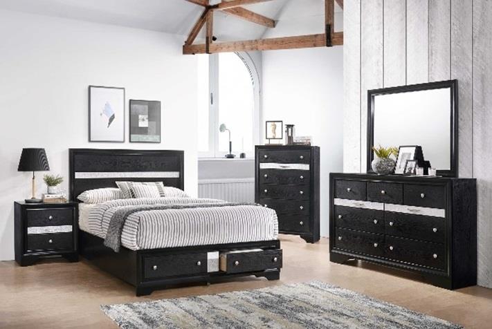 LOGAN - BLACK Bedroom Set
