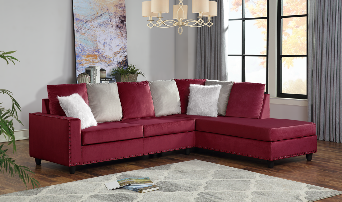 Cindy - Red Reversible Sectional ***NEW ARRIVAL***