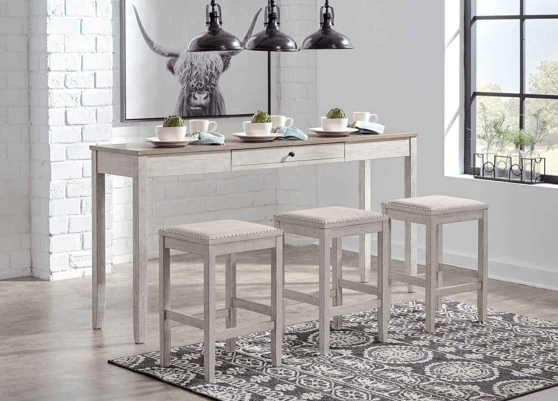 Ashley - D394 Counter Table & Stools