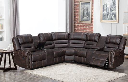 KennedyGel - Brown Motion Sectional